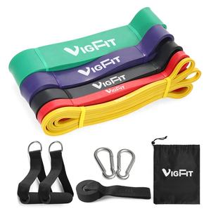 5er-Pack Klimmzug-Unterstützungsbänder Klimmzug-Widerstandsbänder Übungsschlaufenbänder Krafttraining Dehnbänder Mit Türanker & Griffen - Product Image 2