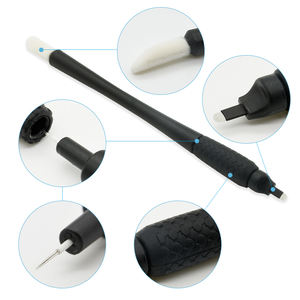 Hoja de Microblading de doble cabeza, pluma de tatuaje desechable de calidad Premium, herramientas de fabricación permanente de cejas Phibrow con copa de anillo - Product Image 2