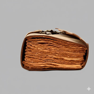 Premium Handmade Brown <b>Leather</b> Journal Rustic Vintage <b>Diary</b> with Deckle Edge Paper, Artisan Writing Notebook - Product Image 4