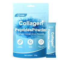 Poudre de peptides de collagène hydrolysé en sachets légers, sans odeur, complément beauté, favorise le métabolisme corporel, soutient la peau et les ongles