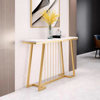 Console moderne en marbre, meuble d'entrée, meuble de couloir, socle, base, décoration de salon, villa