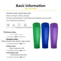 Chaussettes de sport de football pour hommes avec logo personnalisé OEM, chaussettes de sport tissées, protège-jambes athlétiques, manchon de compression pour le mollet, design sans pied