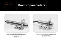 SENSOR infra merah IR, digitals inframerah RS485, SENSOR temperatur IR radiasi pirometer ONLINE tidak kontak