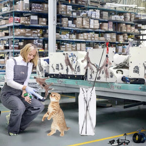 Einfacher Stil Lustige interaktive Feder Teaser <span class=keywords><strong>Cat</strong></span> Play Stick Toy Stick für Feline Entertain ment - Product Image 3