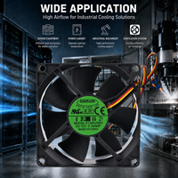 Ventilateur axial de refroidissement pour châssis de CPU, double roulement à billes, EVER FLOW 12V DC F128025BH, 80mm 80x80x25mm, 3 fils, faible bruit, pour boîtier PC