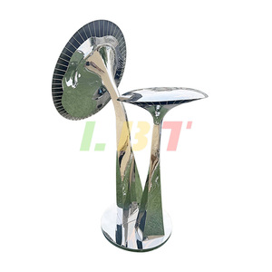 Stainless Steel Mirror Mushroom Sculpture Customized Outdoor Garden Ornament Freestanding Abstract Metal Art - Product Image 4