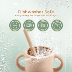 Vaso de silicona de 5oz para la transición perfecta de su bebé del biberón a la pajita - Product Image 3