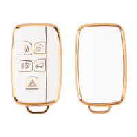 Porte-clés de voiture en TPU de haute qualité avec bord en or fin pour Range Rover Sport apparaissant des accessoires de clé élégants