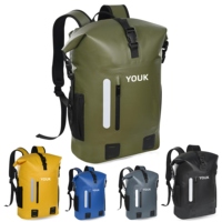 Sac à dos étanche YOUK Roll-Top, durable, grande capacité, ergonomique, pour la randonnée, la chasse, la pêche, la navigation de plaisance, les activités de plein air