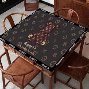 Tapis de jeu de mahjong pliable en caoutchouc de luxe, style américain moderne, 800*800mm, pour jeux d'échecs et de cartes - Product Image 6