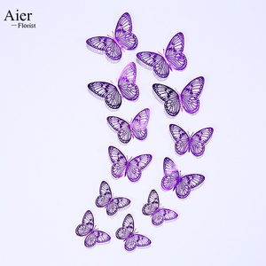 Aierflorist - Adhesivos de Pared de Mariposas Metálicas <span class=keywords><strong>3D</strong></span> en Color Morado, Diseño Nórdico, 12 Piezas, Decoración para Sala de Estar, Gran Venta - Product Image 6