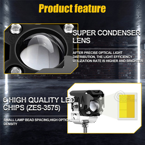 Foco LED para Motocicleta, 6000LM, Lente Bicolor, Luz de Trabajo Externa, 6000K, Luz de Largo y Corto Alcance - Product Image 4