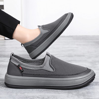 Chaussures décontractées pour hommes Nouveautés Printemps Grande taille Polyvalentes Mocassins ajourés Respirantes en maille à enfiler Sneakersdrop