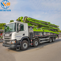 Camion pompe à béton Zoomlion d'occasion ZLJ5441THBSF 59X-6RZ, 452 CV, deux tailles au choix, pompage haute efficacité