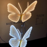 Lámpara Decorativa LED con Forma de Mariposa, Simulación Dinámica, IP65, para Exteriores, Jardín, Bodas, Navidad, Fiestas