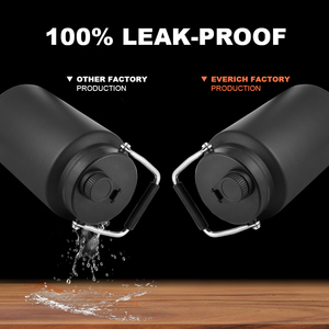 128/84/64oz isolato in acciaio inox birra Growler 1 gallone bottiglia d'acqua isolata bottiglia sportiva all'aperto con logo del cliente borsa - Product Image 6