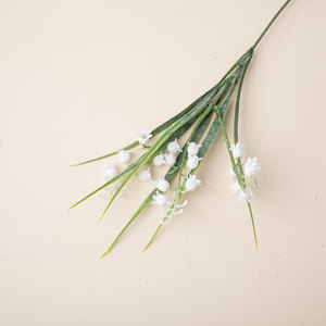 ดอกลิลลี่ออฟเดอะแวลลีย์ประดิษฐ์ CallaFloral ก้านเดี่ยว สีขาว พลาสติก สำหรับตกแต่งงานแต่งงานในร่ม งานฝีมือตกแต่งบ้าน - Product Image 3