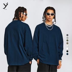 Camisa deportiva de manga larga antibacteriana de 225g 5A para hombre, holgada, transpirable y ligera de talla grande para la temporada de otoño - Product Image 1