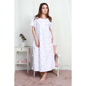 ชุดนอนแขนสั้นสตรีซูพรีมลายดอกแพนซี่ผ้าทอเนื้อนุ่มชุดนอนคลาสสิกขนาดใหญ่ - Product Image 2
