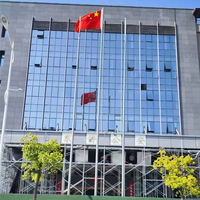 Mât de drapeau extérieur en alliage d'aluminium de haute qualité avec système de câble externe en acier inoxydable et mât électrique