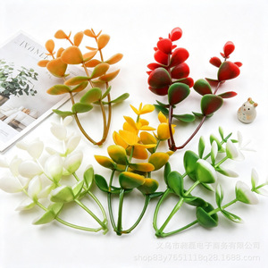 Artificial Eucalyptus <b>Leaves</b> Bouquet Ga217 <b>Decorative</b> Plant <b>Wall</b> Accessory For Diy Rattan Wreath - Product Image 2