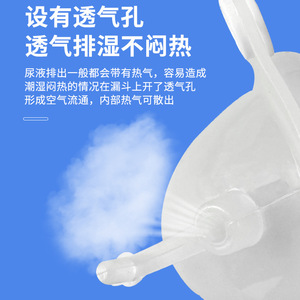Sac de collecte d'urine unisexe en silicone souple et respirant, anti-fuite, pour personnes âgées alitées, usage domestique - Product Image 2