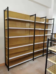 Customized <strong>Wood</strong> Color Gondola <strong>Shelving</strong> Supermarket Display Rack Metal Equipment Rack <strong>Shelving</strong>