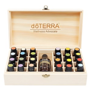 Caja de Almacenamiento de Aceites Esenciales de Madera doTERRA, Organizador Rectangular con 24 Compartimentos para Entusiastas del Bienestar - Product Image 4
