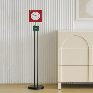 Wozoom Standing <b>Clock</b> Square Quartz <b>Movement</b> Lucky Red Living Room Decor Housewarming Gift - Product Image 3