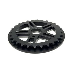 Plateau de chaîne de vélo double couche avec protection 25T 28T en alliage d'aluminium CNC, protège-<span class=keywords><strong>pignon</strong></span> BMX, noir, argent, coloré, pièces de vélo - Product Image 4
