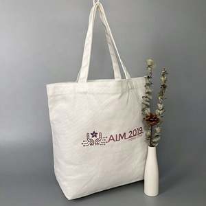 กระเป๋าผ้าใบพิมพ์ซับลิเมชันสุดหรูกระเป๋าโท้ทผ้าใบผ้าฝ้ายเป็นมิตรต่อสิ่งแวดล้อม - Product Image 3