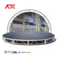 Plateforme de scène modulaire portable en alliage d'aluminium et contreplaqué à prix abordable avec installation rapide