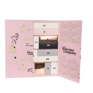 Beauty empty christmas calendar advent gift box diy glitrer advent calendar gift box for cosmetic