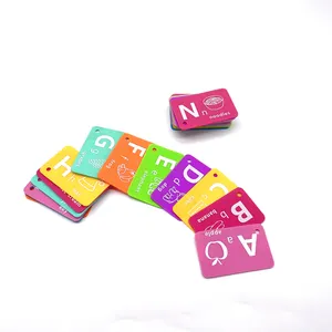 Unbreakable ABC Alphabet Flash Cards Matching Shape Letters Puzzle Sight Words Games Educational Toy
