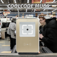 Système de contrôle d'accès avec lecteur QR Code/Code-barres RFID NFC 13,56 MHz USB et écran pour casiers d'école, de gymnase et de stock