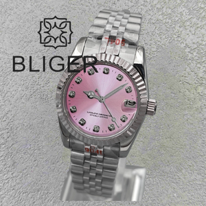 Reloj Mecánico para Dama Bliger con Logotipo Personalizable, Movimiento NH15, Reloj de Lujo para Dama, Resistente al Agua 10 <span class=keywords><strong>Bar</strong></span>, Caja de Acero Inoxidable de 31 mm - Product Image 6