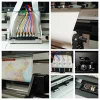 Impresora de Inyección de Tinta de Formato Grande de 1.8m, la Más Vendida de Fábrica, Cabezal de Impresión Xp600/i3200, Impresora de Vinilo Flexible para Pancartas, Impresora Eco Solvente