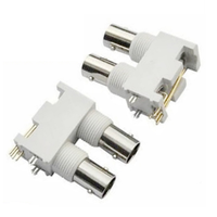Connecteur BNC double en zinc - Prise BNC femelle à montage sur circuit imprimé