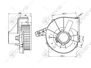 6Q1819015 Moteur de ventilateur automatique de voiture pour VW POLO 2009 <span class=keywords><strong>Seat</strong></span> <span class=keywords><strong>Ibiza</strong></span> - Product Image 4