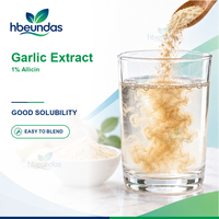 Extrait de ail en poudre HBEUNDAS 1% Allicine Qualité Alimentaire OEM Marque Privée Ingrédient d'Extrait Végétal Vente en Gros