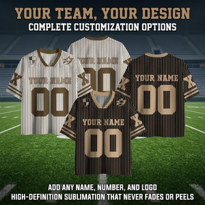 Maillot de football streetwear personnalisé en maille, coupe ample et courte, style vintage américain, respirant et à séchage rapide - Product Image 2