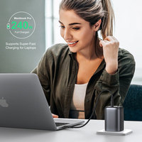 Kabel USB 4.0 40Gbps 240W Pengisian Cepat PD3.1 48V 5A USB-C ke USB-C Mendukung Video HD 4K Ganda untuk Thunderbolt 4/3 MacBook
