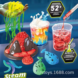 Kit d'expériences scientifiques STEM EPT 52 Plus pour enfants, ensemble de chimie DIY avec slime volcanique et jouets en forme de limaces pour garçons et filles de 8 ans et plus - Product Image 3