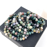 Vente chaude polissage naturel guérir Quartz 8mm perles Bracelet d'agate indienne pour Feng Shui