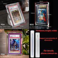 Étui de présentation magnétique personnalisé en acrylique pour cartes gradées, protection pour cartes de collection PSA CGC BGS TCG
