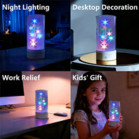 Lampe de table décorative Star pour chevet, lumière d'ambiance colorée, veilleuse pour chambre à coucher, bureau à domicile, éclairage d'ambiance