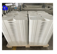 FRP GRP conception extérieure en fibre de verre systèmes de radiofréquence 6ft Radôme bateau bateau plat 800X800 antenne Radôme Shell pour aéroport