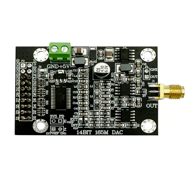 DAC904 High speed DAC module 14-bit parallel 165M sampling waveform generator FPGA development analog-to-digital conversion