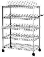 Le grillage plaqué par Chrome d'ESD rayonne, support industriel antistatique de circulation de fil pour la pièce propre/atelier