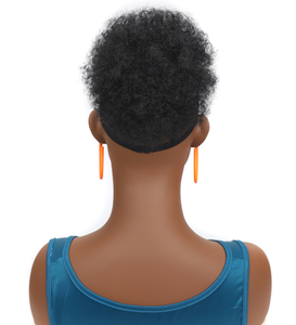 Vente en gros Chignon économique moelleux <span class=keywords><strong>afro</strong></span> crépus à bande <span class=keywords><strong>élastique</strong></span> Queue de cheval <span class=keywords><strong>afro</strong></span> bouffante Jolie fille <span class=keywords><strong>Coiffure</strong></span> pour femme noire - Product Image 5